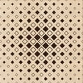 thumbnail image 1 of Ahgly Company Machine Washable Indoor Square Transitional Copper Brown Area Rugs, 4' Square, 1 of 7