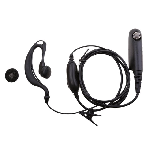 Auriculares Gancho Micrófono Acústico Compatible con GP328 GP338 GP340 Radio Sunnimix Auriculares tipo walkie-talkie