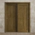 thumbnail image 3 of Sliding Closet Bypass Doors 56 x 84 inches | Ego 5006 Marble Oak | Rails Hardware Set | Wood Solid Bedroom Wardrobe Doors, 3 of 5