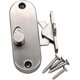 thumbnail image 3 of Pestillo para puerta corrediza de 90 grados con hebilla en ángulo recto: cerradura de privacidad para puerta corrediza de granero y cerradura de leva, 3 of 5