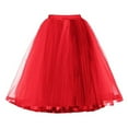 thumbnail image 3 of B91xZ Jupe Longue Maxi en Tulle pour Occasions Spéciales, Rouge G, 3 of 3