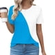 thumbnail image 2 of Tops Cortos para las Mujeres Cuello en V de Moda Casual Manga Corta Primavera Verano Top, Tops de Baile para las Mujeres, 2 of 4