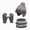 M022-Grey, variant on NOLDARES 3 Pieces Kids Winter Hat Glove Scarf Sets Thick Fleece Knitted Beanie Warmer Gaiter for Boys and Girls(M022-Pink)