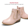 thumbnail image 3 of DREAM PAIRS Girls Boots Low Heel Side Zipper Ankle Booties Little Kid/Big Kid, 3 of 6