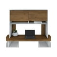 thumbnail image 2 of BBF Jamestown - Desk hutch - white, fresh walnut, 2 of 4