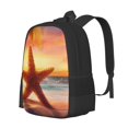 thumbnail image 1 of Fotbe Starfish Sunset Sea Beach Mochila para Hombre y Mujer - Tela Oxford 600D Resistente - Mochila Impermeable de Gran Capacidad para Escuela, Viajes y Senderismo, 1 of 6
