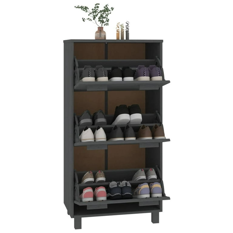Dropship Shoe Cabinet With 3 Flip Drawers Wooden Shoe Cabinet Organizer  With Adjustable Shelves Freestanding Shoe Rack Storage Cabinet For Entrance  Hallway Living Room Bedroom to Sell Online at a Lower Price
