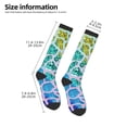 thumbnail image 2 of Naloa Rainbow Glitter Knee Socks, High Socks Long Stretchy Sock Women Knee High Stocking, Long Socks for Women, 2 of 6