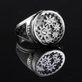 thumbnail image 3 of Vintage Silver Plated Turntable Gear Rings For Women Creative Punk Fashion Jewelry Car Device Cool Finger Ring Club Gift, 3 of 3