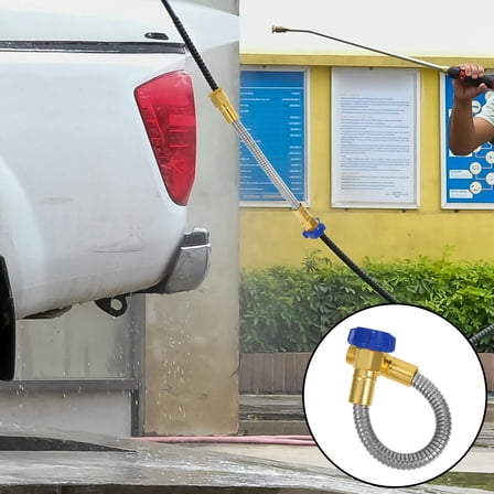 WRITWAA Stainless Steel Garden Hose Extension Flexible Heavy Duty Outdoor Water Hose for Car Washing and Garden Use