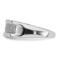 thumbnail image 4 of Sterling Silver Rhodium Plated Diamond Ladies Band QR4809, 4 of 5