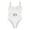 White, variant on Tummy Control Tie Knot Swimsuit - Ruched Halter One Piece Bathing Suit with Push Up Underwire, Padded Cups & Adjustable Buckle for Women