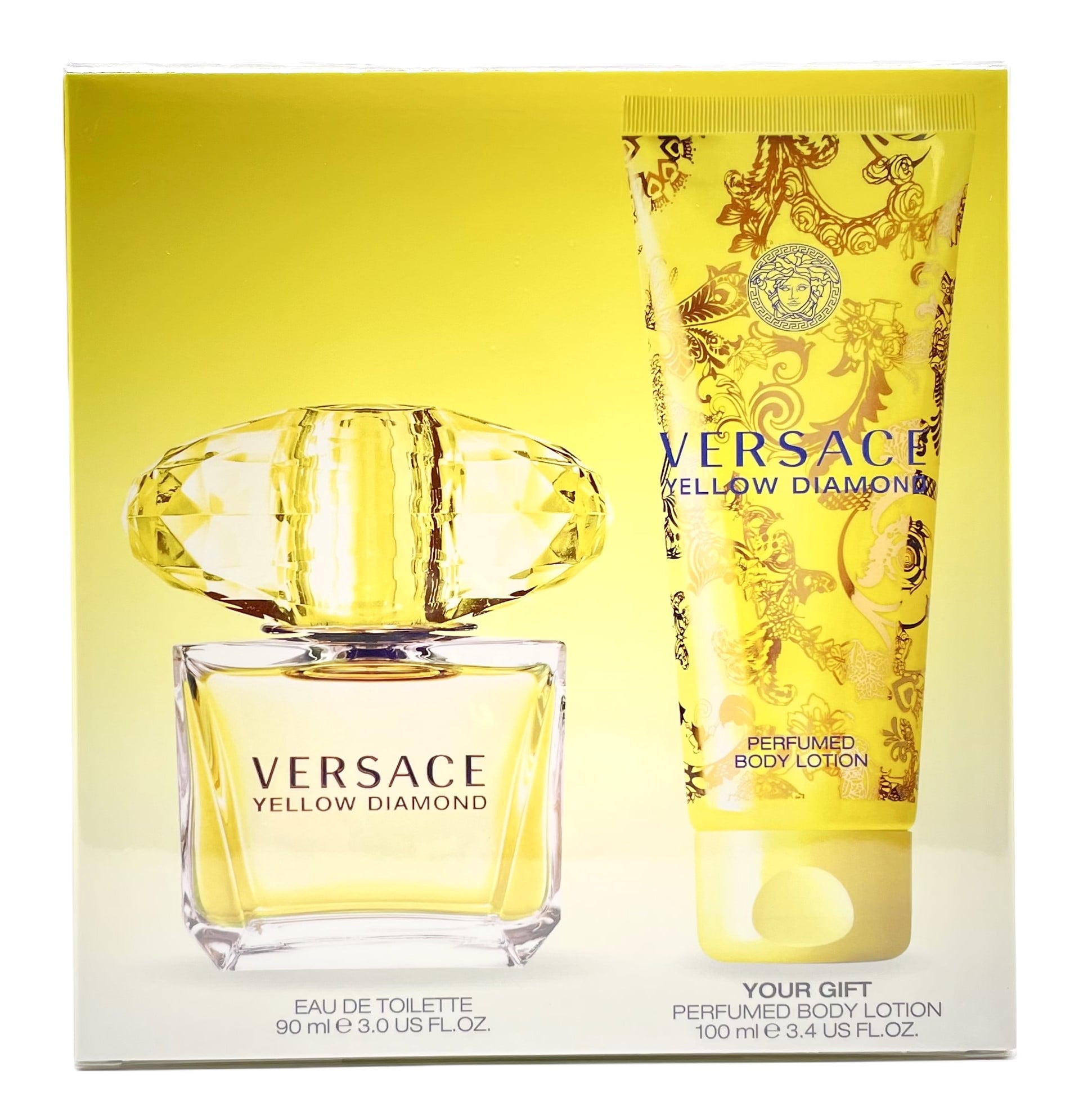 Versace Yellow Diamond Ladies Fragrance Gift Set - 4PCSET (Edt
