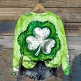thumbnail image 7 of Levmjia Womens Sweatshirts Fashion Loose Round Neck Solid Color Long Sleeve St. Patrick's Day Printed Casual Shirt Holiday Breathable Comfortable Work Home Wear, 7 of 7
