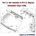 thumbnail image 3 of 51718208483 Windshield Wiper Cowl Replacement For 1997-2006 BMW 3 Series E46 4-Door 323i 325i 330i M3, 3 of 18