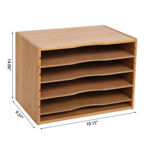 iClosam Desk File Sorter Organizer Document Letter Mail Tray Sorter