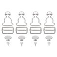 thumbnail image 1 of Unique Bargains Silver Tone Overall Buckles 10 Sets Suspender Replacement Buckles, 1 of 6