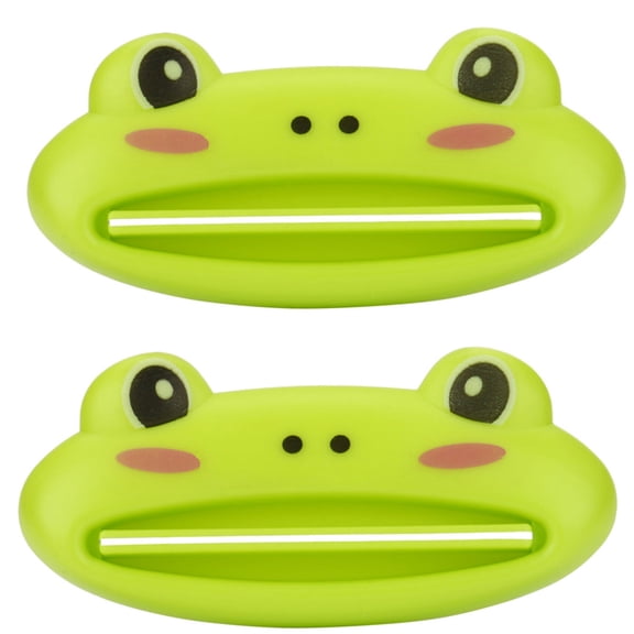 TIHLMK Bathroom Home Tube Rolling Holder Squeezer Easy Cartoon Toothpaste Dispenser