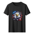 thumbnail image 5 of Busydd T Shirts for Man 4th of July Casual Comfy Lightweight Cotton T Shirts Round Neck Short Sleeve Summer Tops Trendy USA Flag Print Patriotic Independence Day Tees, 5 of 5