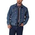thumbnail image 1 of Chaqueta vaquera Wrangler con corte vaquero, estilo western, sin forro, para hombre, lavada a la piedra, 1 of 3