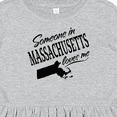 thumbnail image 4 of Inktastic Someone in Massachusetts Loves Me Girls Toddler Dress, 4 of 5
