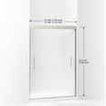 thumbnail image 2 of Sterling 547808-48 Finesse 70-1/16" X 47-5/8" Frameless Sliding Shower Door - Nickel, 2 of 7