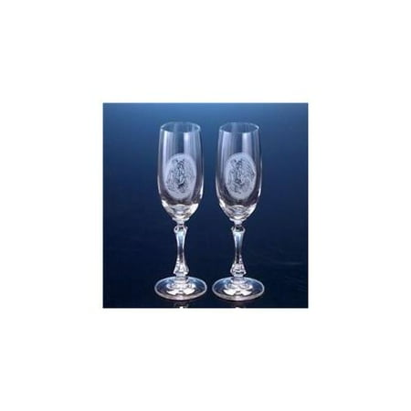 Bride & Groom Crystal Champagne Toasting Wedding Flutes in Gift Box ...