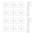 thumbnail image 2 of 100Pcs Adjustable Plastic Curtain Hooks Curtain Drapery Pin Hook Curtain Plastic Adjusting Hook, 2 of 5