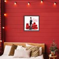 thumbnail image 4 of Stupell Industries Art Deco Trendy Merry Christmas Black Floating Frame Canvas Art, 18 x 18, by Amanda Greenwood, 4 of 8