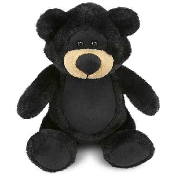 DolliBu Plush Black Bear Stuffed Animal - Soft  Huggable Black Bear, Adorable Playtime Bear Plush Toy, Cute Wild Life Cuddle Gifts, Super Soft Plush Doll Animal Toy for Kids and Adults - 9 Inches