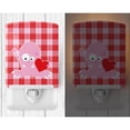 thumbnail image 2 of Cupid Monster Angel on Plaid Ceramic Night Light, 2 of 2