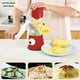thumbnail image 4 of 3 En 1 Queso Rotativo Rallador De Queso 3 Cortadora De Verduras Manual De Múltiples Cuchillas Con Base De Succión Que No Es Deslizante Para La Nuez De Vegetales De Queso, 4 of 7