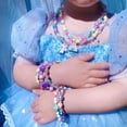 thumbnail image 3 of Set de joyas SIELEVIN para niños, collar y pulsera con unicornio y arcoíris, 3 of 7