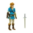 thumbnail image 4 of The Legend of Zelda Breath of the Wild Link 4 inch Action Figure with Soldiers Broad Sword, 4 of 10