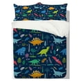 thumbnail image 3 of 2/3pcs Bedding Set with Bag Dinosaur Cartoon Pattern Children's Birthday Bedroom Gift,King (90"x104"), 3 of 6