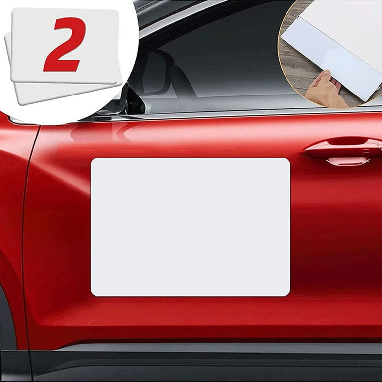 Blank Magnets (2 Pack) – Rounded Corners Blank Car Magnet Set – Perfect  USA-Made Magnet for Car to Advertise Business, Cover Company Logo (for  HOA)