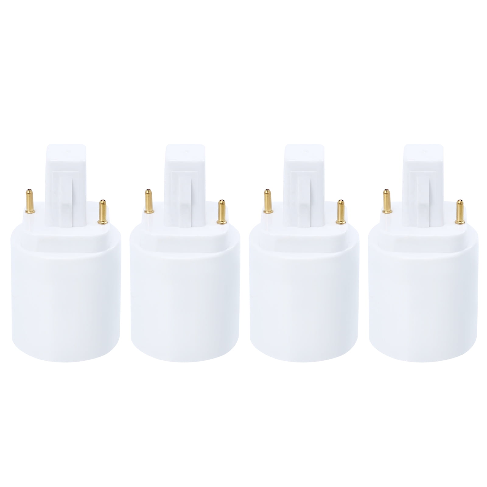 4pcs Professional G24D to E27 2 Pin Light Bulb Socket Adapter Light