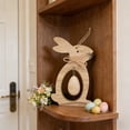 thumbnail image 5 of dajkiuy Easter Bunny Wooden Ornament, Spring Wood Decor, Easter Decoration, Holiday Gift Idea, Easter Home Decor, 5 of 6