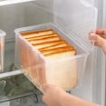 thumbnail image 6 of 4X Airtight Bread Storage Containers Bread Box Plastic Reusable Loaf Cake Clear Bread Dispenser Freshest Bread Bin, 6 of 6