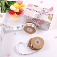 thumbnail image 2 of Lubelski 1 Roll Happy Birthday Ribbon Multi-purpose Festive Colorful HAPPY BIRTHDAY Letters Candle Balloon Printed Bow Making DIY Crafts Cake Gift Box Wrapping Ribbon Party Supplies, 2 of 8