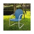 thumbnail image 6 of HomeStock Gothic Glamour Metal Outdoor Chair, 28.5"D x 22"W x 34.25"H, Sturdy, Easy to Assemble, Powder Coated Finish, Metal Seating-Color:Sky Blue Gloss, 6 of 6
