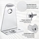 thumbnail image 3 of Metal fixing brackets and pins, blind brackets blind bracket replacement for horizontal blind panels, 4 pack venetian blind positioning hooks venetian, 3 of 4