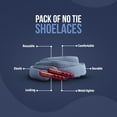 thumbnail image 4 of Laceez No Tie Shoe Laces for Kids, Single Pack - Elastic Shoe Laces for Toddlers, Sports Shoes, Sneakers Comfort & Smart look (Gray, Extra Small), 4 of 6