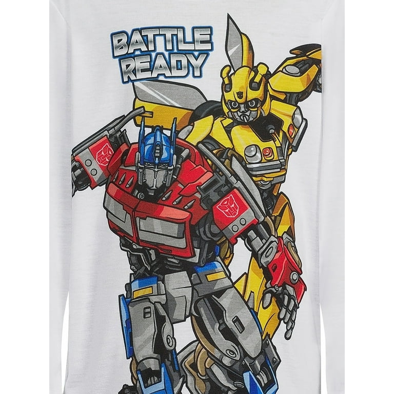 Transformers Boys Long Sleeve and Jogger Pant Pajama Set 2 Piece Set Sizes 4 12