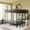 Black, variant on Leumius Full over Full Bunk Bed with Desk,Metal Bed Frame with Full Length Guardrails and Ladders, Black