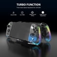 thumbnail image 3 of Game Controller for Switch OLED, Handheld All-in-One Gamepad with Adjustable LED Light Ergonomic Design 6-Axis Gyroscope Turbo Mapping, 3 of 6