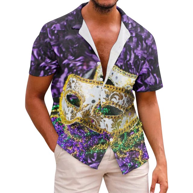 Wyzesi Chemise de Plage Blanche pour Hommes Chemise Décontractée Musicale Patchwork Imprimée Chemise à Manches Courtes Chemise à Boutons Col Rabattu Chemise Noire pour Hommes Grande Taille