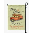 thumbnail image 1 of Printtoo Tan Home Is Where We Park It Motorhome 12.5x18 Inches Double SidedFlagsDouble Sided CampFlagCampsiteFlagPersonalized Camping Flags, 1 of 4