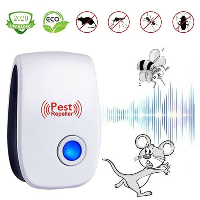 4 x ELECTRONIC UK PLUG-IN ULTRASONIC RODENT PEST FLY REPELLER MICE RAT REPELLENT 