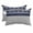 Blue, White, Grey, variant on Navy Blue Striped Outdoor Pillows for Chaise Lounge Chair Waterproof Lumbar Pillows with Insert&Adjustable Elastic Strap Beach Headrest Pillow Contemporary Geometric Art Rustic Pool Pillow 12"x20"